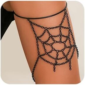 Xerling Black Gothic Spider Web Arm Bracelets Open Cuff Armband Armlet Fashion Upper Arm Band Halloween Costume Jewelry for Women