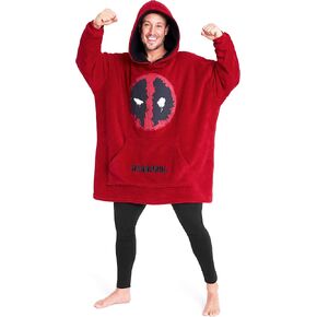 Marvel Gifts for Adults & Teens,Soft & Comfortable Blanket Hoodie for Men and Women,Trendy Wearable Blanket for Avengers Fans