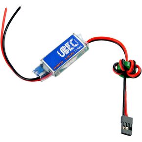 LICHIFIT 5V 3A UBEC Fully Shielded Anti- Interference UBEC 3A Max 5A Switching Power Supply ESC BEC RC Helicopter Accessories