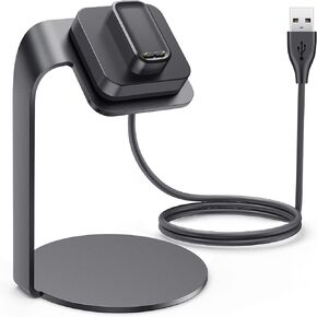 Sowuouxy Charger for Fitbit Luxe/Fitbit Charge 5,2 Pack Replacement USB Charging Cable Dock Stand Compatible withFitbit Luxe/Fitbit Charge 5 Smartwatch