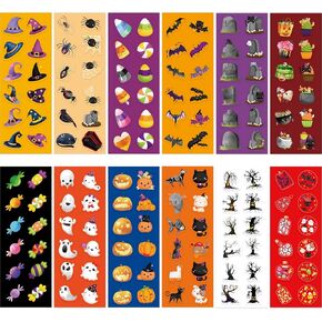 Halloween Stickers Bulk Halloween Stickers for Kids 1440 Mini Halloween Stickers 120 Sheets Assortment Party Favors Treats Classroom Crafts Prizes Reward Stickers