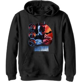 DC Comics Kids' The Batman Bat Trio Sphere Youth Pullover Hoodie