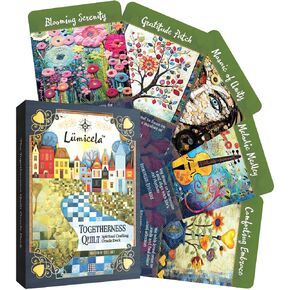 Togetherness Quilt Oracle Deck: Rebuild Bonds & Strengthen Relationships with 40 Gold-Foil Cards, Digital Guides Included – Perfect for Relationship Building & Spiritual Growth