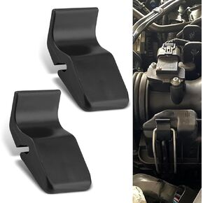 2 PCS Car Air Filter Upper Cover Clip, 1.21" x 0.62" Intake Filter Box Housing Clip Accessory, Replacement Number 17219-P65-000, Compatible with Honda Accord Odyssey Fit City Binzhi XRV (Black)