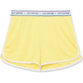 Juicy Couture Girls' Shorts, Pull-on Style with Elastic Waistband, Colorful Logo Designs