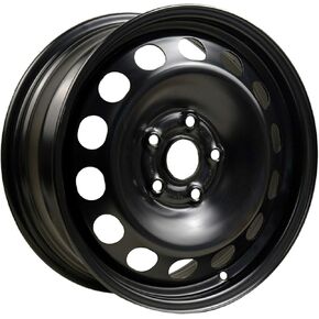 Multiple Manufactures STL69809U45 Black Wheel with Painted and Meets All Federal Motor Safety Standards (16 x 6.5 inches /5 x 112 mm, 50 mm Offset)