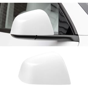Compatible with Tesla Model Y Left Driver Side Mirror Cap Cover 2020 2021 2022 2023 2024,Side View Mirror Cover Replacement for Model Y Accessories, Glossy Black Door Rearview Mirror Cover
