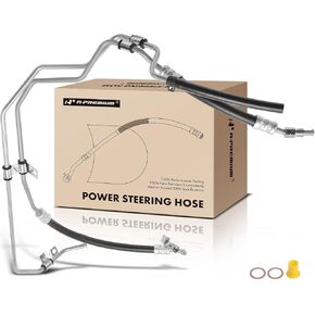 A-Premium Power Steering Pressure & Return Hoses Line Assembly Compatible with Toyota Tacoma 1995-2004, 3.4L 4WD, Rack to Cooler