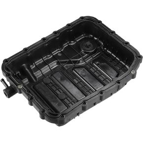 X AUTOHAUX 1 Set Transmission Oil Pan Cover with Gasket No.452803B851 for Hyundai Santa Fe 2013-2018 Plastic Black