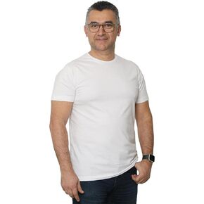 Men's 100% Egyptian Cotton, Moisture-Wicking Crew Tee Undershirts - Karma