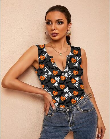 تي شيرت نسائي بدون أكمام لعيد القديس باتريك في عيد القديس باتريك برقبة على شكل حرف V، تي شيرت شامروك لعيد القديس باتريك in Kuwait