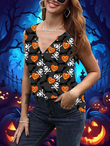 تي شيرت نسائي بدون أكمام لعيد القديس باتريك في عيد القديس باتريك برقبة على شكل حرف V، تي شيرت شامروك لعيد القديس باتريك in Kuwait