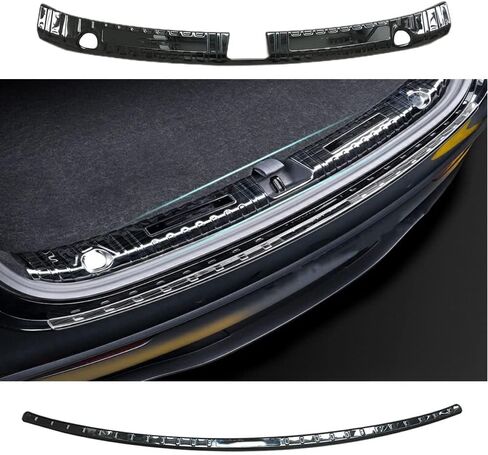 Rear Trunk Outer Bumper Guard Trim Cover for Model Y 2019-2021 Stainless Steel Black Sill Plate Rear Trunk Bumper TSL-Y-HBWB-CK TSL-Y-HBWB-CK in Kuwait