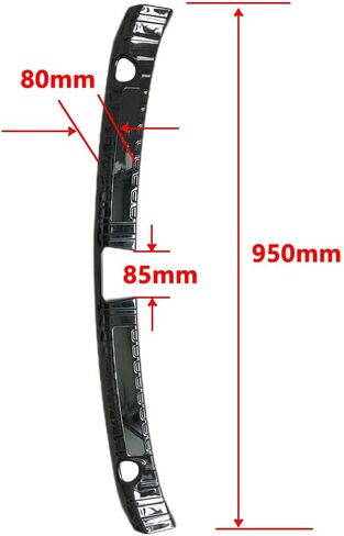 Rear Trunk Outer Bumper Guard Trim Cover for Model Y 2019-2021 Stainless Steel Black Sill Plate Rear Trunk Bumper TSL-Y-HBWB-CK TSL-Y-HBWB-CK in Kuwait