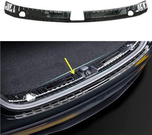 Rear Trunk Outer Bumper Guard Trim Cover for Model Y 2019-2021 Stainless Steel Black Sill Plate Rear Trunk Bumper TSL-Y-HBWB-CK TSL-Y-HBWB-CK in Kuwait