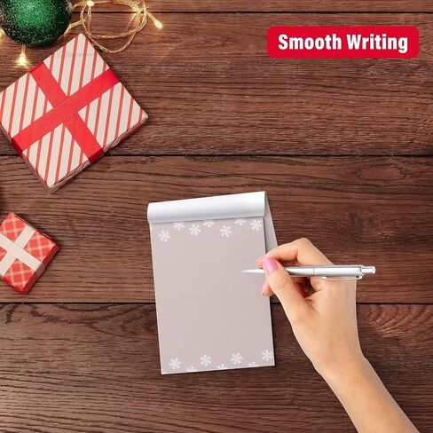 easykart labels Christmas Notepad Winter Theme Holiday Notepads, 200 Sheets, 4 Designs, 4 x 5.5 Inches in Saudi Arabia