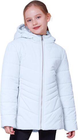 WULFUL Girl’s Winter Waterproof Coat Warm Hooded Parka Jacket Long in Kuwait