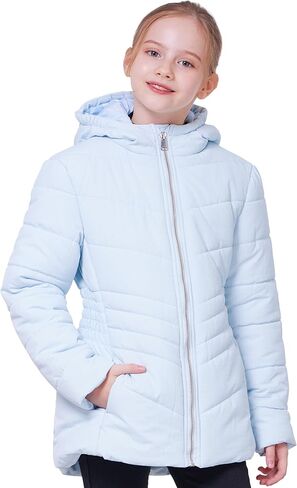 WULFUL Girl’s Winter Waterproof Coat Warm Hooded Parka Jacket Long in Kuwait