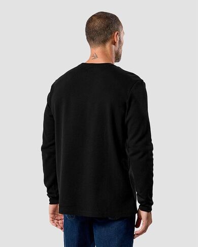 INTO THE AM Long Sleeve Waffle Knit Shirt S-4XL Premium Crew Neck Long John Thermal Shirts for Men in Saudi Arabia