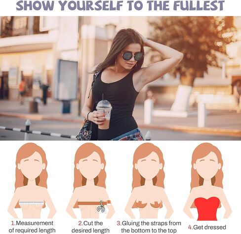 مجموعة شريط Meegoo Boob - شريط Boobytape لرفع الثدي مع شريط واحد للجسم، قطعتين من بتلات الثدي السيليكون، قطعتين من فطائر رفع الثدي، 10 قطع من ملصقات الحلمة الساتان، شريط BoobTape للثدي الكبير A-G Cup Beige in Kuwait