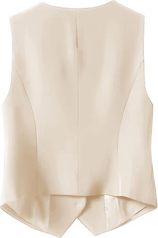 بدلة نسائية سترة متأنقة 4 أزرار أسفل الرقبة على شكل حرف v صدرية سترة اقتصادية بدلة عمل سترات مع جيوب in Kuwait