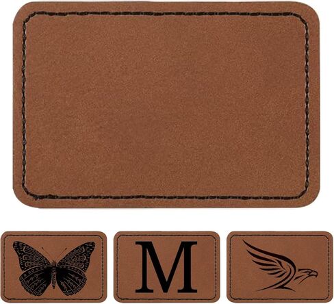 30Pcs Blank Leatherette Patches, Leather hat Patches Iron On, Leather Patches for Hats, Jackets, Backpacks in Kuwait
