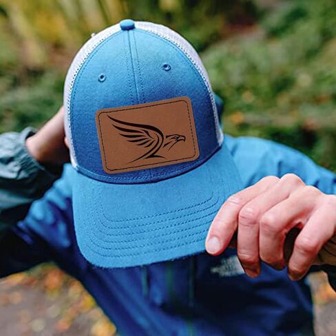 30Pcs Blank Leatherette Patches, Leather hat Patches Iron On, Leather Patches for Hats, Jackets, Backpacks in Kuwait