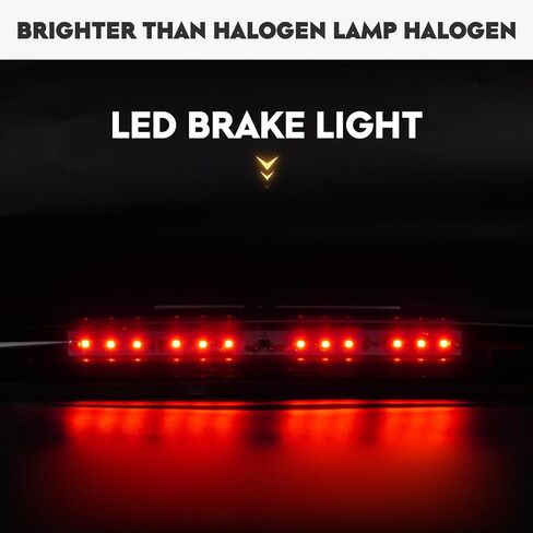 مجموعة مصابيح LED الخلفية + مصباح شحن الفرامل الثالث المتوافق مع الضوء الخلفي Chevy Avalanche 2007-2012، عدسة مدخنة للضوء الخلفي للتركيب العالي، 3 قطع in Kuwait