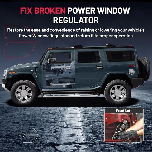 BDFHYK 751-705 منظم نوافذ الطاقة مع محرك أمامي يسار لـ Hummer H2 2003 2004 2005 2006 2007 2008 2009 03 04 05 06 07 08 09 in Saudi Arabia