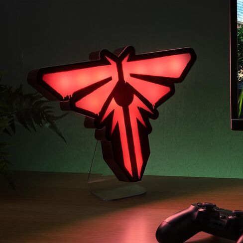 Paladone The Last of Us Firefly Light - ضوء شعار الفيلم المرخص رسميًا، ديكور وهدية لغرفة المعيشة والألعاب، ملحق غرفة النيون اليراع وإضاءة ليلية لمحبي البرامج التلفزيونية in Saudi Arabia