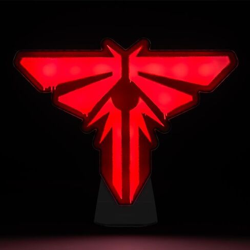 Paladone The Last of Us Firefly Light - ضوء شعار الفيلم المرخص رسميًا، ديكور وهدية لغرفة المعيشة والألعاب، ملحق غرفة النيون اليراع وإضاءة ليلية لمحبي البرامج التلفزيونية in Saudi Arabia