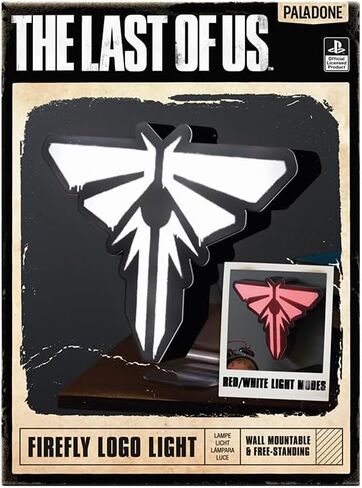 Paladone The Last of Us Firefly Light - ضوء شعار الفيلم المرخص رسميًا، ديكور وهدية لغرفة المعيشة والألعاب، ملحق غرفة النيون اليراع وإضاءة ليلية لمحبي البرامج التلفزيونية in Saudi Arabia