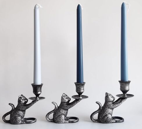 Iron Taper Candle Holder - Cat Decor Candle Holder - Dog Decorative Candle Stand - Mouse Taper Candlestick Holder in Kuwait
