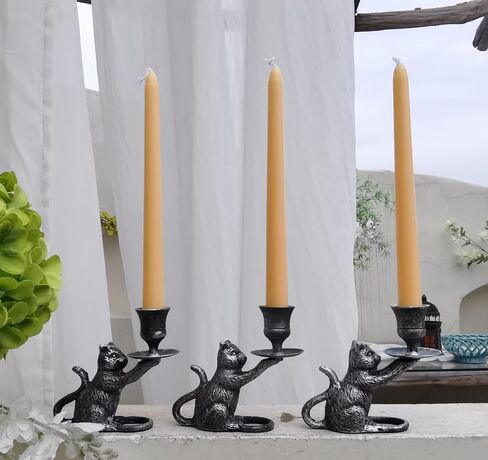 Iron Taper Candle Holder - Cat Decor Candle Holder - Dog Decorative Candle Stand - Mouse Taper Candlestick Holder in Kuwait
