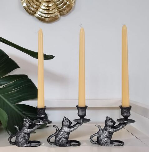 Iron Taper Candle Holder - Cat Decor Candle Holder - Dog Decorative Candle Stand - Mouse Taper Candlestick Holder in Kuwait