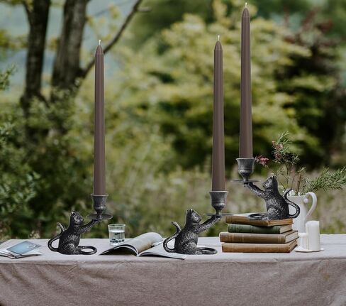 Iron Taper Candle Holder - Cat Decor Candle Holder - Dog Decorative Candle Stand - Mouse Taper Candlestick Holder in Kuwait