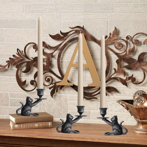 Iron Taper Candle Holder - Cat Decor Candle Holder - Dog Decorative Candle Stand - Mouse Taper Candlestick Holder in Kuwait