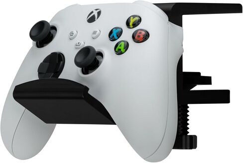 حامل وحدة التحكم في الألعاب المكتبية من BRAINWAVZ مع مشبك قابل للتعديل - تصميم عالمي لأجهزة XBOX، PS5، PS4، الكمبيوتر الشخصي، Steelseries، Steam والمزيد، تقليل الفوضى، سهل التركيب (UGC06) in Kuwait