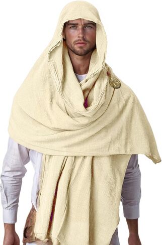 Medieval Post Apocalyptic Shawl Scarf Renaissance Cowl Cloak Retro Shaman Costume Sash in Saudi Arabia