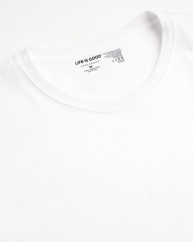 Life is Good Men's Undershirts – 6 Pack Soft Breathable T-Shirt: Crewneck Undershirts, V-Neck Undershirts (S-XL) in Saudi Arabia