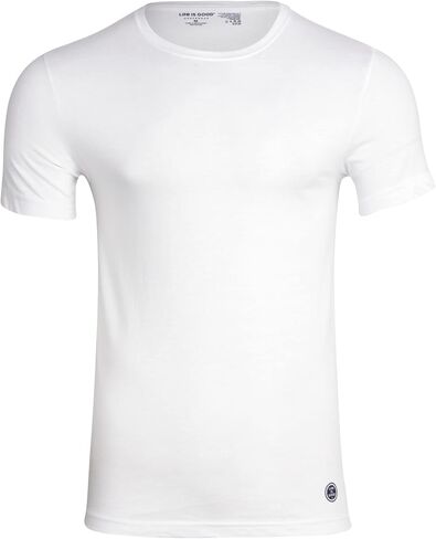 Life is Good Men's Undershirts – 6 Pack Soft Breathable T-Shirt: Crewneck Undershirts, V-Neck Undershirts (S-XL) in Saudi Arabia