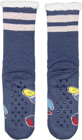 Disney Lilo and Stitch Adult Christmas Stitch Sherpa Lined Home Thick Slipper Socks With Non-Slip Sole For Women or Men in Saudi Arabia