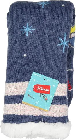 Disney Lilo and Stitch Adult Christmas Stitch Sherpa Lined Home Thick Slipper Socks With Non-Slip Sole For Women or Men in Saudi Arabia