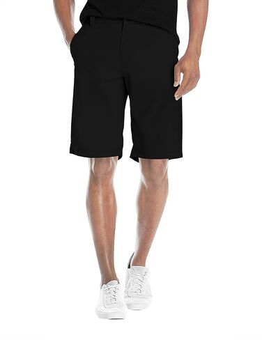 Agile Mens Casual Summer Flat Front Essential Stretch Shorts/Cargo Shorts with Pockets in Saudi Arabia