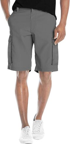 Agile Mens Casual Summer Flat Front Essential Stretch Shorts/Cargo Shorts with Pockets in Saudi Arabia