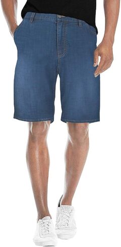 Agile Mens Casual Summer Flat Front Essential Stretch Shorts/Cargo Shorts with Pockets in Saudi Arabia