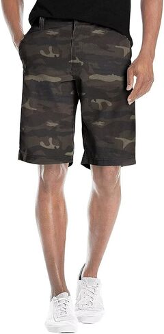 Agile Mens Casual Summer Flat Front Essential Stretch Shorts/Cargo Shorts with Pockets in Saudi Arabia