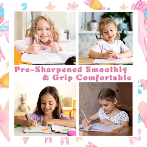 Denylo Cute Unicorn Colored Pencils Set, 6 Packs of 12 Count, Colored Pencils Bulk Coloring Pencils 72 Count, Art Supplies, Pre-sharpened Colored Pencils, Birthday Gifts for Girls, Classroom Prizes in Saudi Arabia