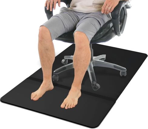 Jakarl Anti-Fatigue Standing Office Chair Mat,2 in 1 Chair Mat for Hardwood Floor with Cushioned Foam,Chair Mat for Rolling Chairs with Foot Rest（36"x48"x4mm） in Kuwait