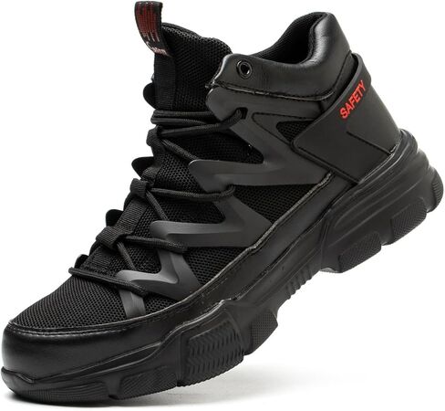 Steel Toe Shoes for Men and Women Strong Lightweight Comfortable Safe Work Shoes Non-Slip Compound Toe Construction Shoes in Saudi Arabia